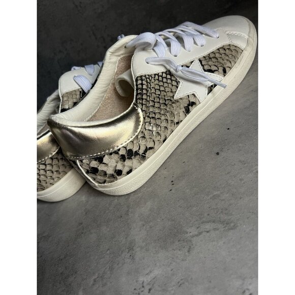 Steve Madden Madden Girls White Multi Snakeskin Star Sneakers Womens Size 7.5 - Picture 12 of 16